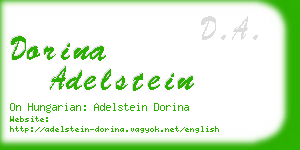 dorina adelstein business card